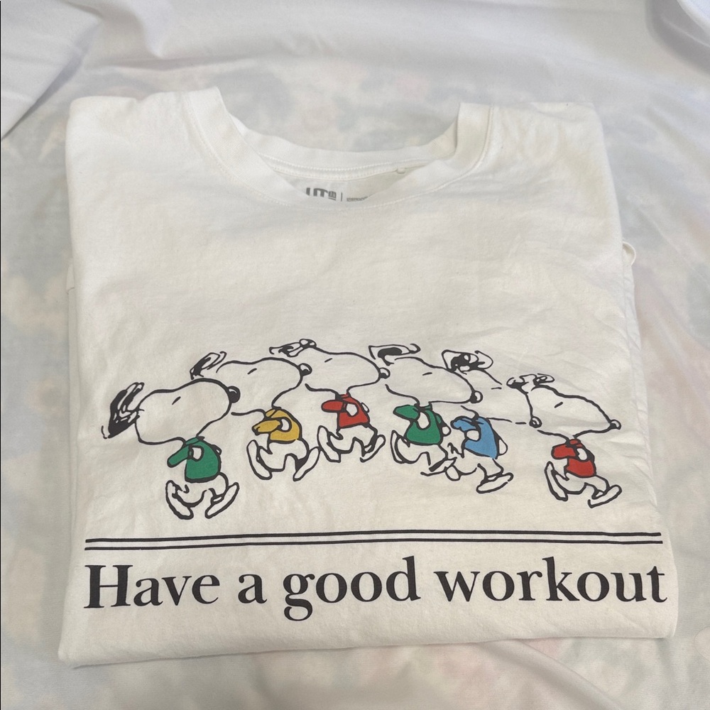 Peanuts White Uniqlo T-Shirt
